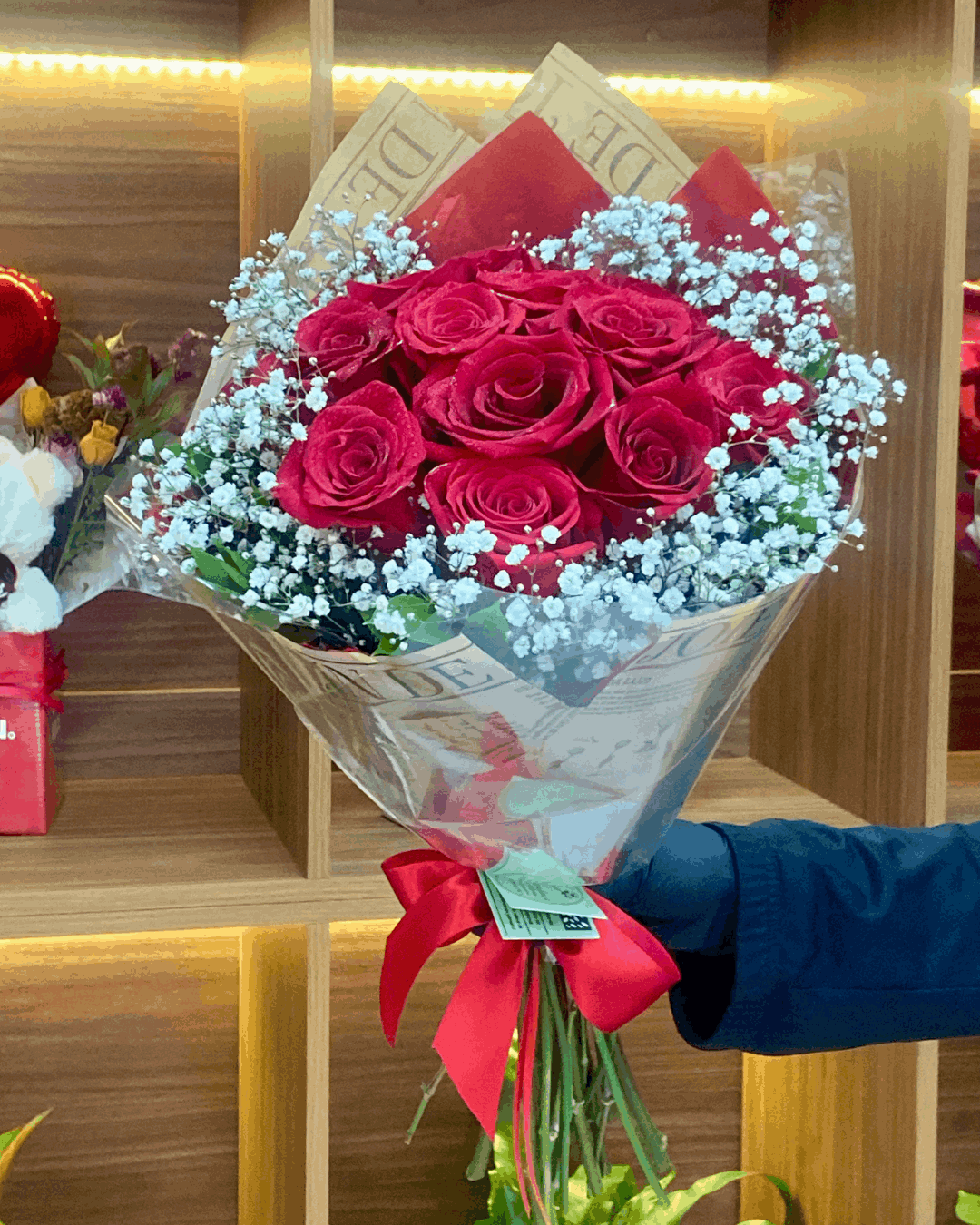 Buquê de  Rosas vermelhas, Entrega Rápida, Buquê de rosas vermelhas para presente. BH